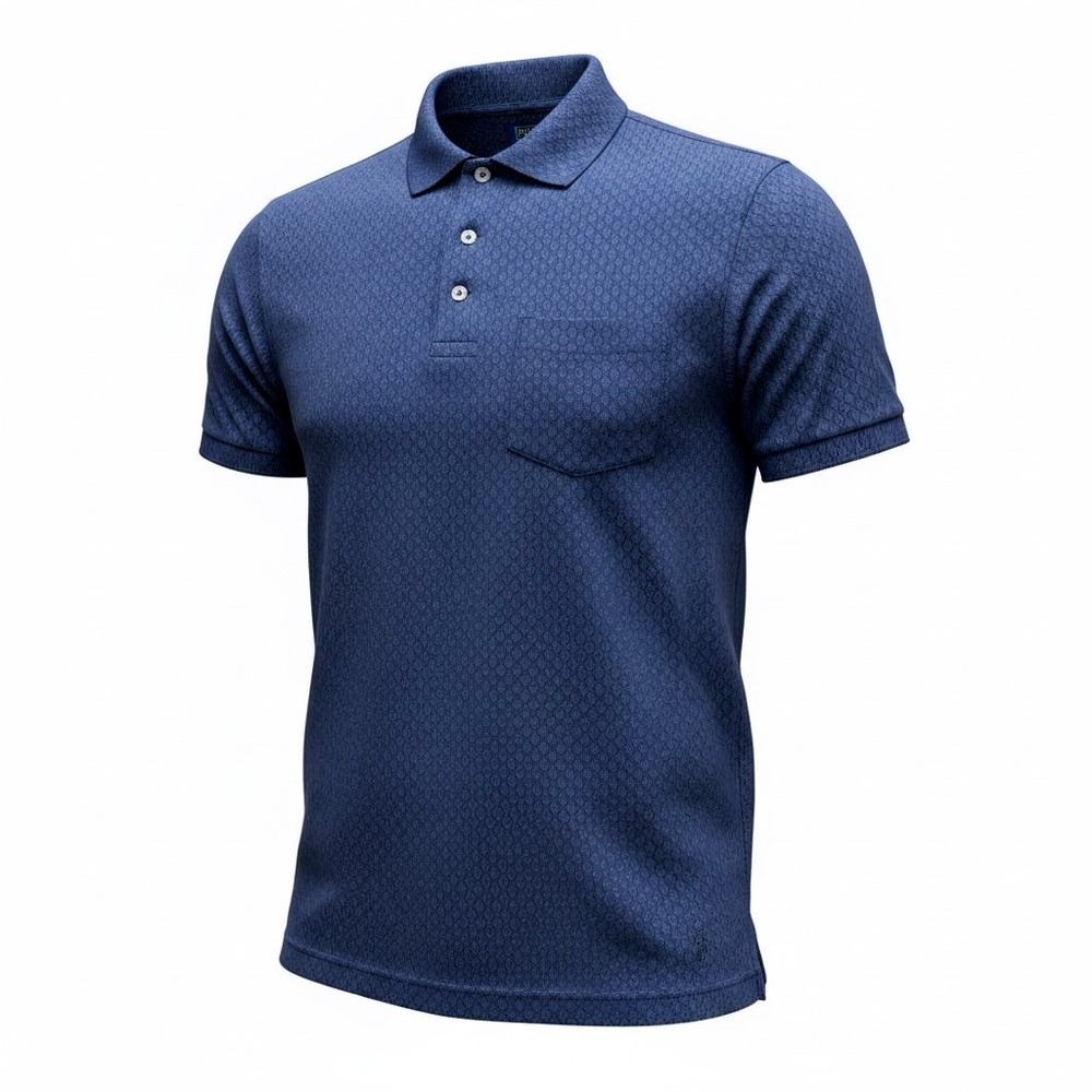 Polo Ralph Lauren Polo Shirt Men Small Blue Crest Print Short Sleeve Pocket